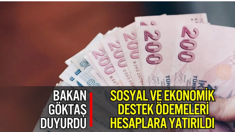 KASIM AYI SOSYAL VE EKONOMİK DESTEK ÖDEMELERİ HESAPLARA YATIRILDI