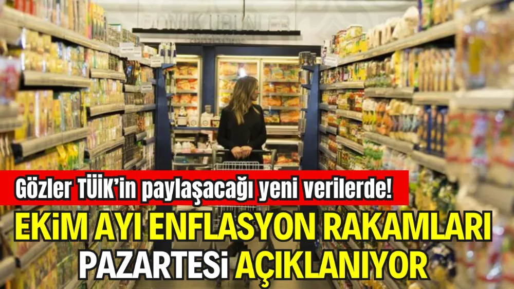 EKİM AYI ENFLASYON RAKAMLARI PAZARTESİ AÇIKLANIYOR
