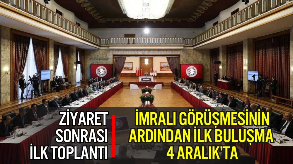 TBMM’DE KRİTİK TOPLANTI: İMRALI GÖRÜŞMESİNİN ARDINDAN İLK BULUŞMA 4 ARALIK’TA