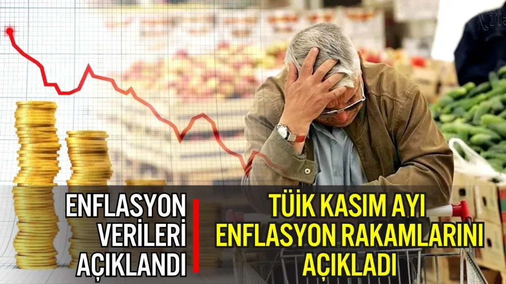 TÜİK KASIM AYI ENFLASYON RAKAMLARINI AÇIKLADI: YILLIK ENFLASYON %31,07