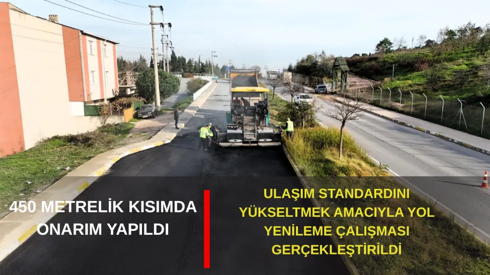 KOCAELİ BÜYÜKŞEHİR, GEBZE ANADOLU CADDESİ’NDE YOL YENİLEME ÇALIŞMASI YAPTI