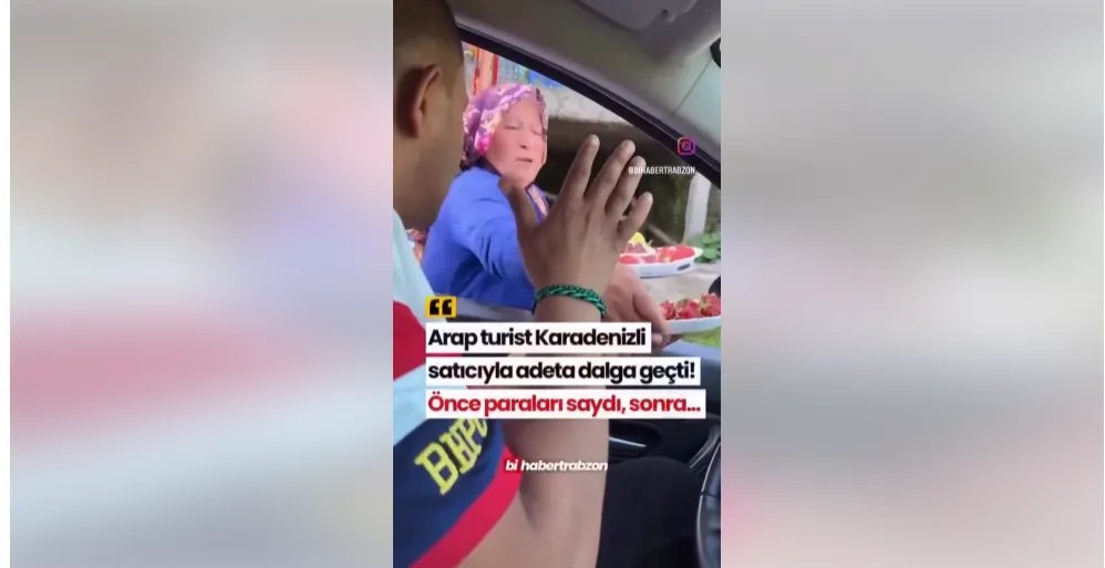 Arap turistin Karadenizli esnafa yaptığına tepki yağıyor: Utanç verici